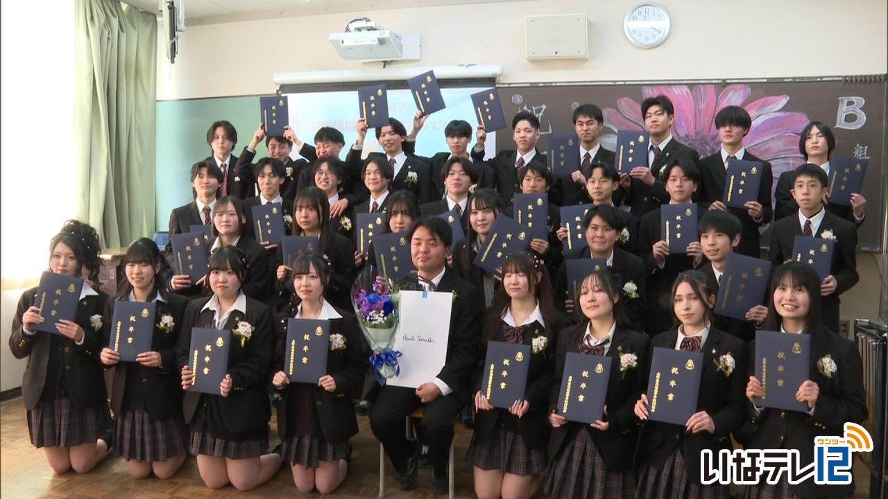 高遠高校で卒業式93人が巣立つ｜ニュース｜伊那谷ねっと