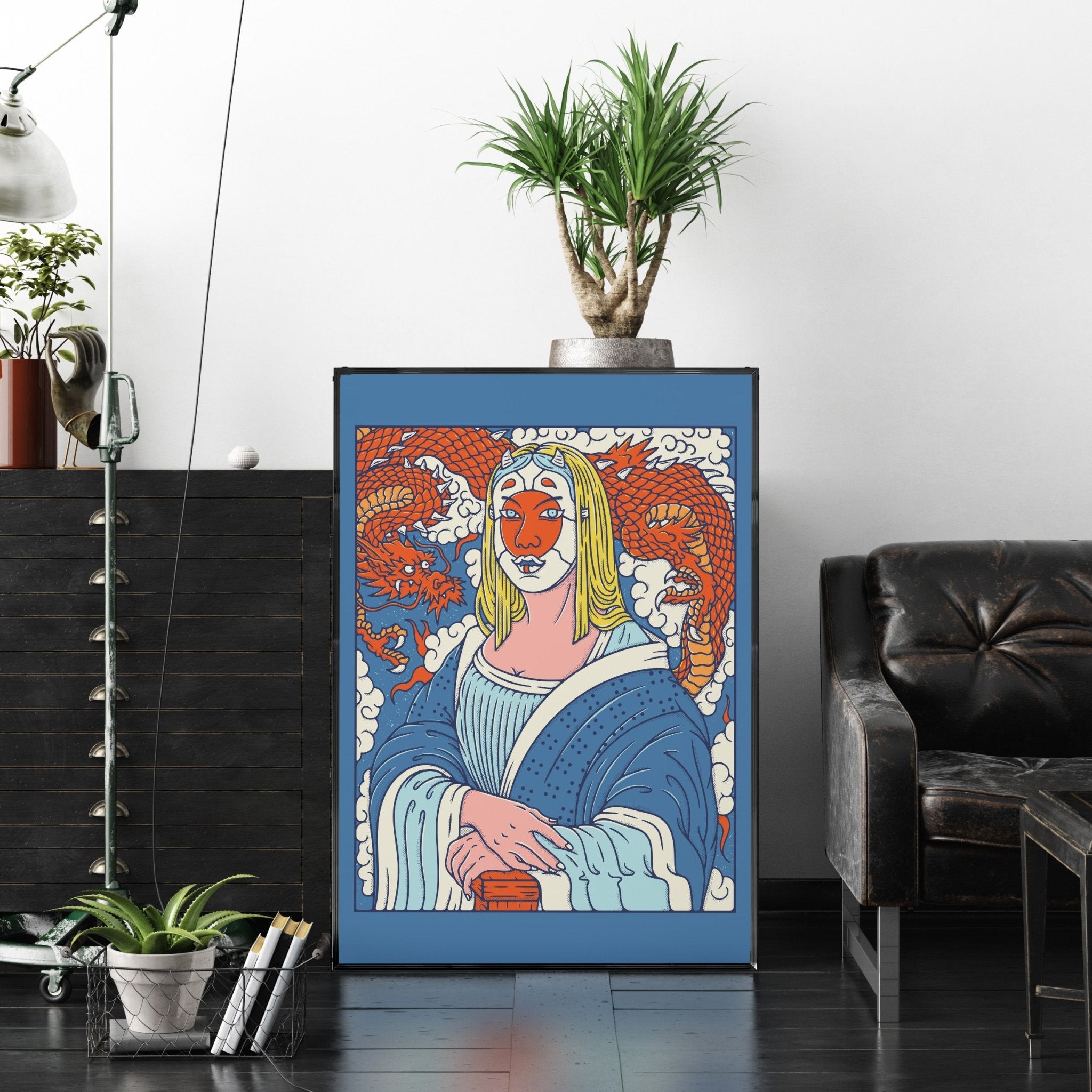 ポップアートイラストポスター「笑顔の女性」 – Ink Jp