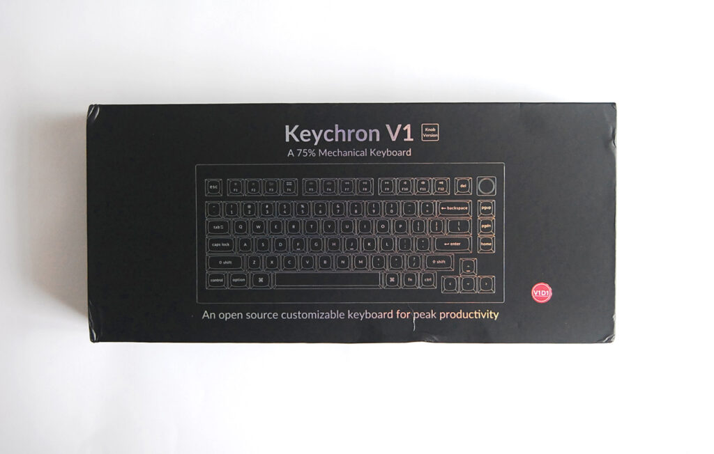 レビュー】Keychron V1 ノブ付き75%レイアウトのメカニカルキーボード