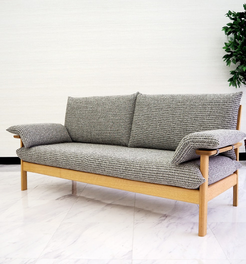 飛騨産業製chigusa 3人掛けソファ | インテリアプラザ加納 | 鳥取市の