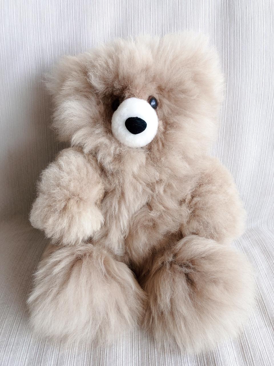 アルパカ毛100％ テディベア ぬいぐるみ くま teddybear