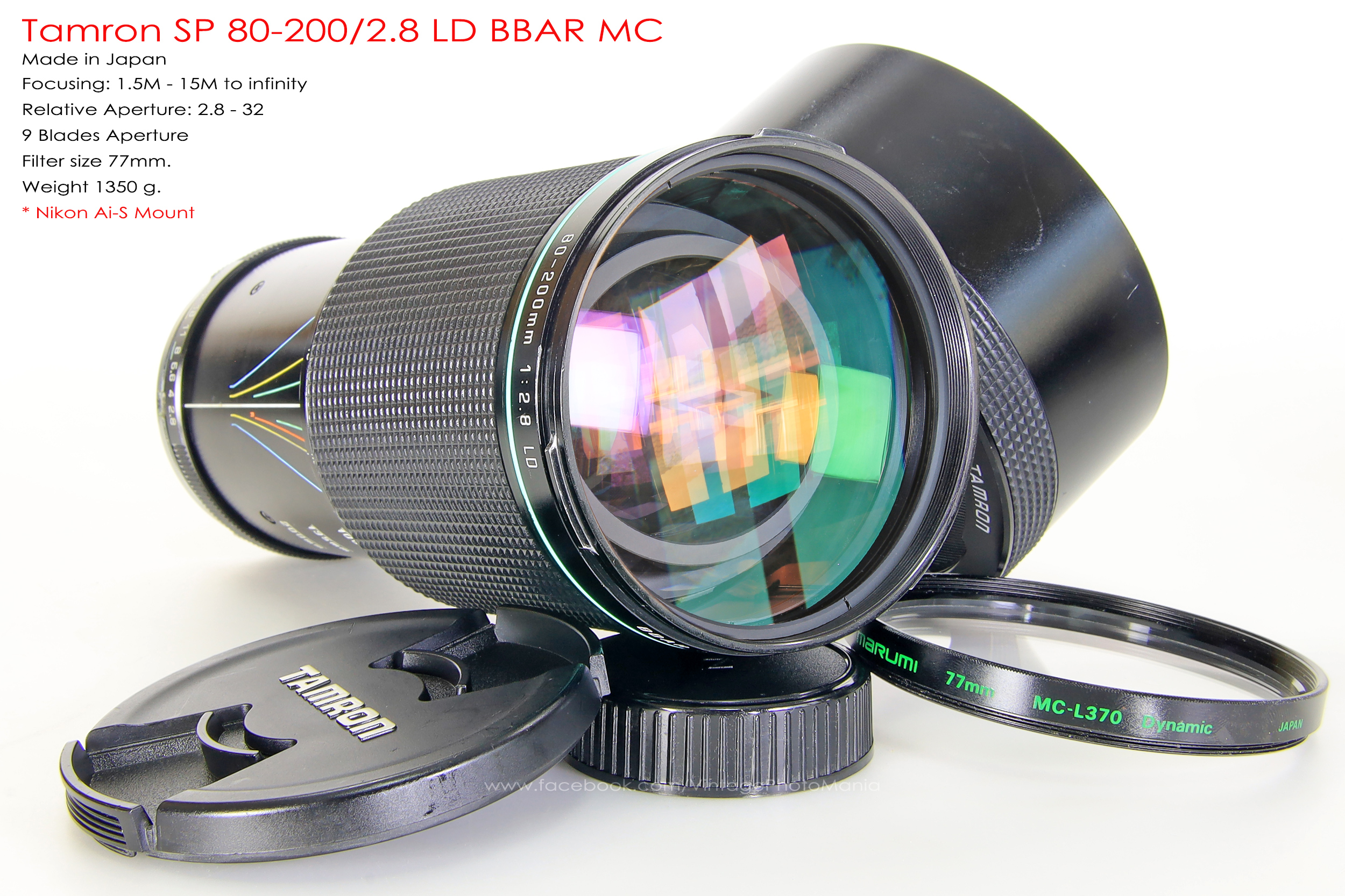 Tamron SP 80-200/2.8 LD BBAR MC *Nikon Ai-S Mount เลนส์ไวแสงตัวท๊