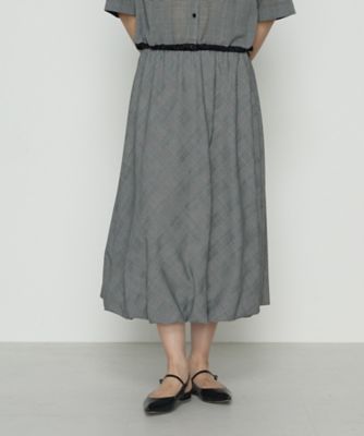 シアーグレンチェック バルーンスカート（0103FM01） | COMME