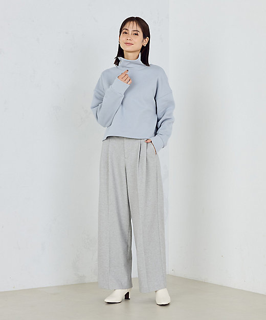 フラノ調ジャージー ワイドパンツ（1252PI11） | COMME CA ISM