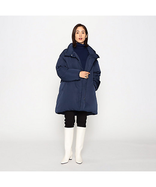 リサイクルタフタ 撥水加工 オーバーサイズ ダウンコート