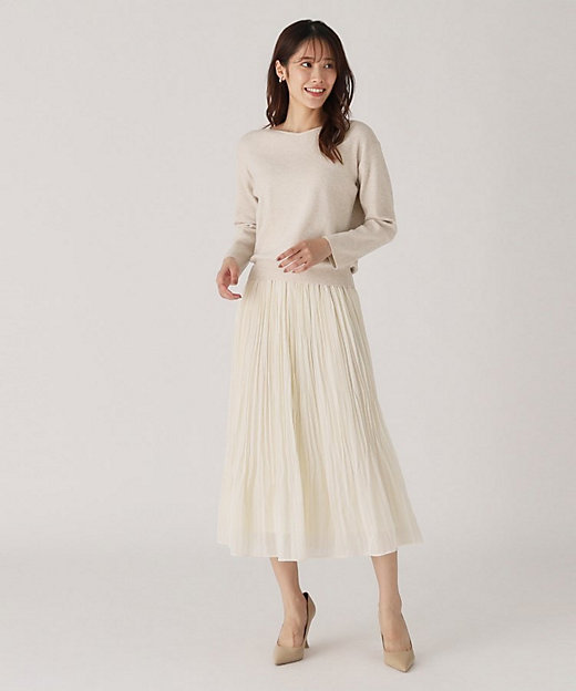 洗える】ニットとスカートのセットアップ（2002368463