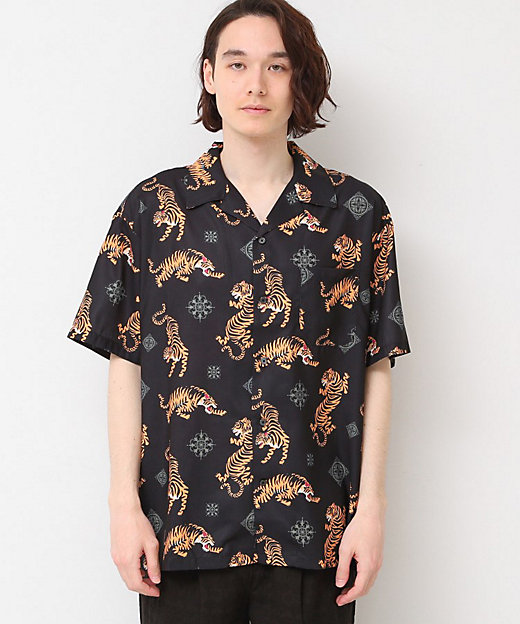 洗える】タイガープリントシャツ（2002426235） | Dessin