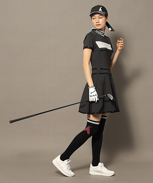 UVカット／吸水速乾 クールタッチロゴラインワンピース