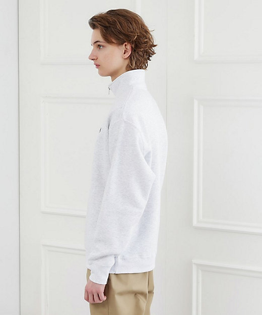 LIMITED】ワンポイント刺繍ハーフジップスウェット トレーナー