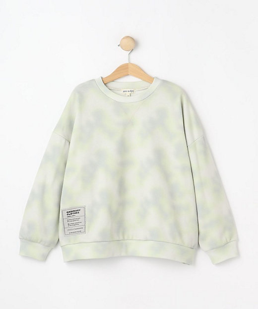 130－150cm】タイダイ柄プリント裏毛スウェット