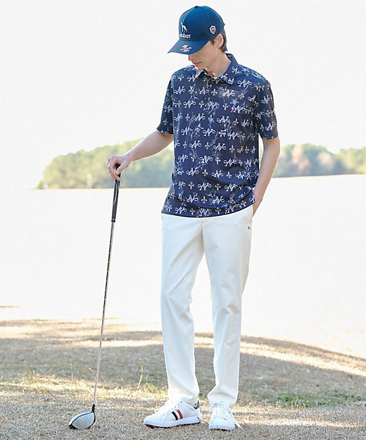 ADABAT NAVY】撥水フルダルテーパードパンツ