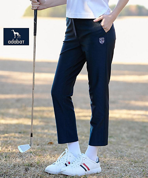 ADABAT NAVY】ロイカコードテーパードパンツ