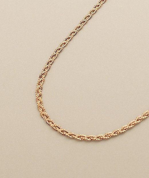 K18ベネフラット三つ編み ネックレス（2002601968