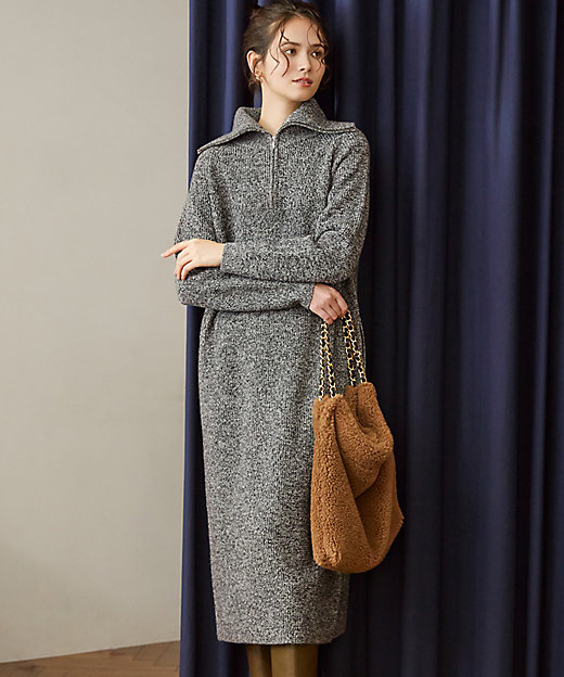 SLOW／一部店舗限定】ソフトウール ニット ワンピース