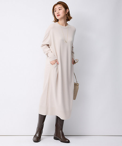 洗える】ウールカシミヤ ニットワンピース（OPWSSW0550