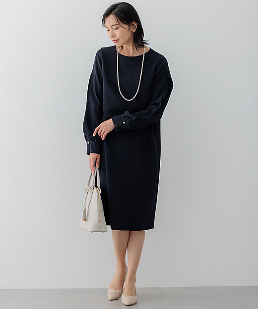 セットアップ対応】トリアセダブルジョーゼット スリットシフォン