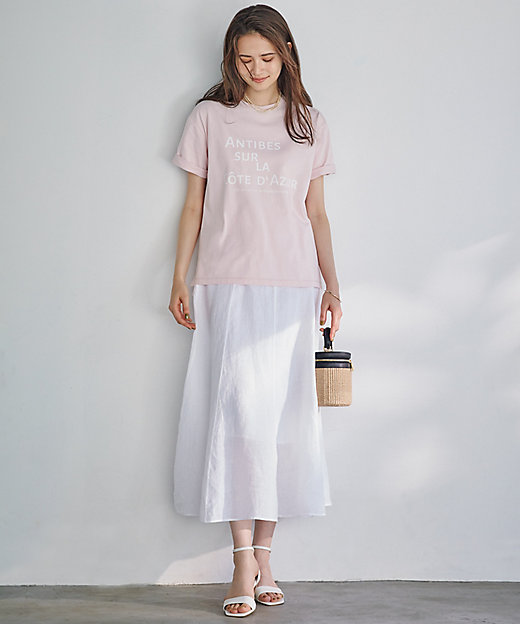 洗える】LIBECOリネン フレアスカート（SKWSCM0610