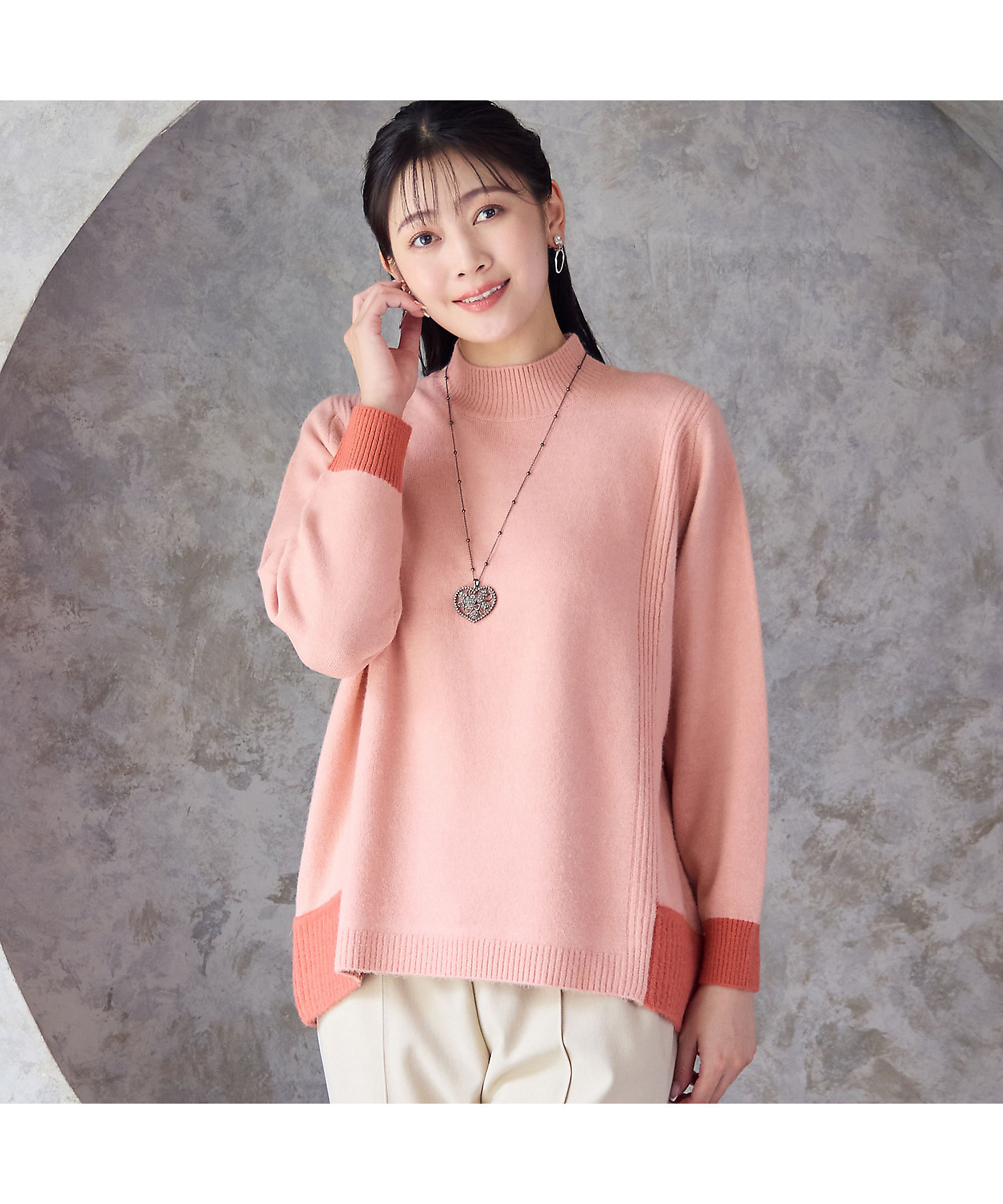 バイカラーセーター（21136504） | MISSEL/ミゼール | 三越