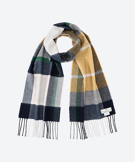 マフラー 30巾毛混チェック WG25F／S／Milton