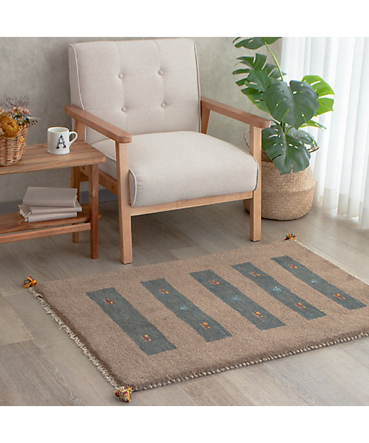 ☆ペルシャ絨毯 手織りギャッベ 玄関マットLサイズ 2 | 三越伊勢丹