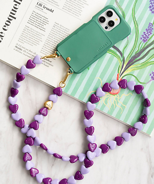 ☆スマートフォンチェーン CUORE PURPLE | Louvini Paris