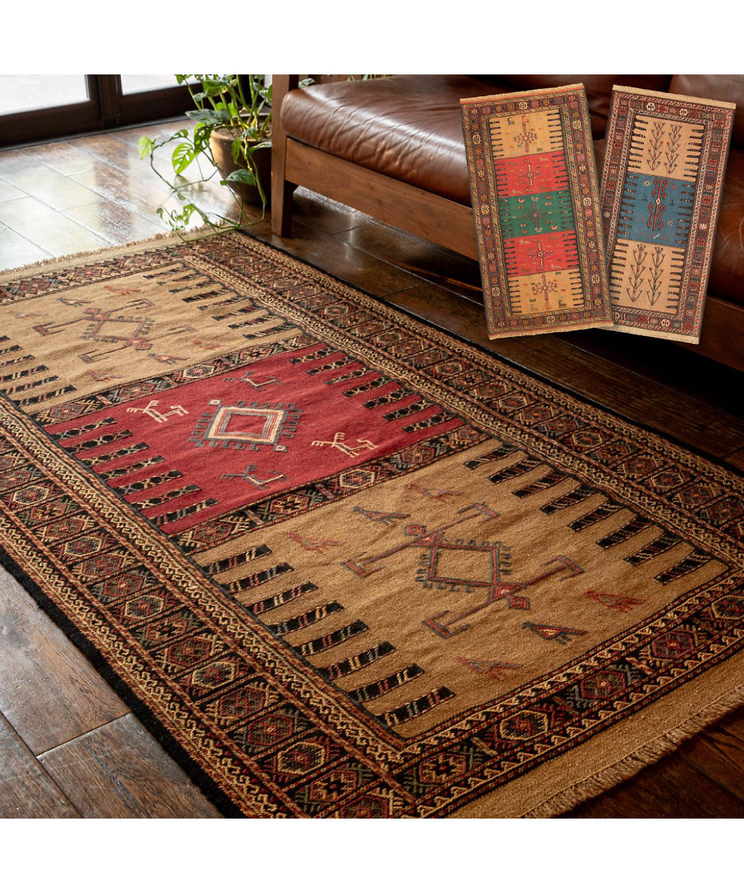 ☆ペルシャ絨毯 手織りキリム ラグSサイズ1 | 三越伊勢丹オンライン