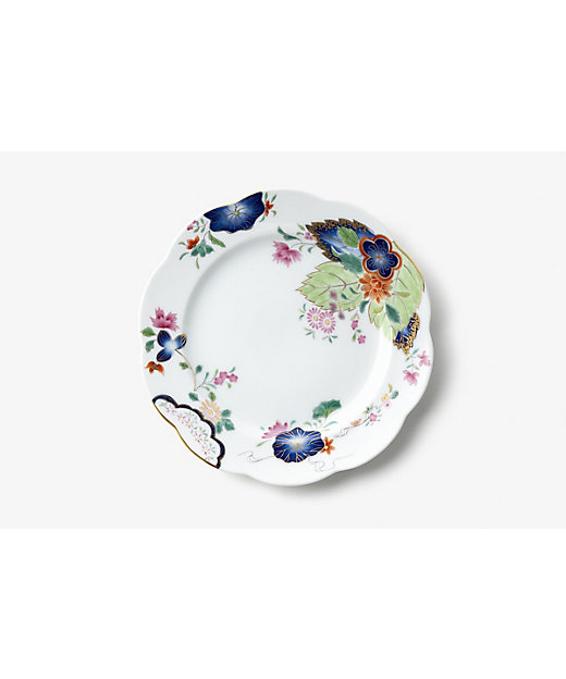 染錦絢爛草花絵 ケーキ皿 | 深川製磁/フカガワセイジ | 三越伊勢丹