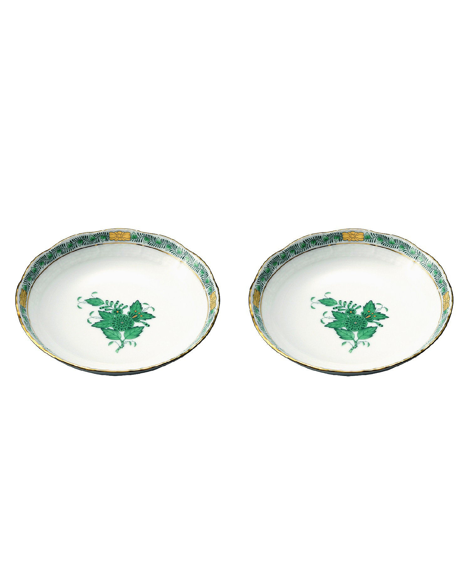 アポニー・グリーン フルーツボールペア | Herend/ヘレンド | 三越