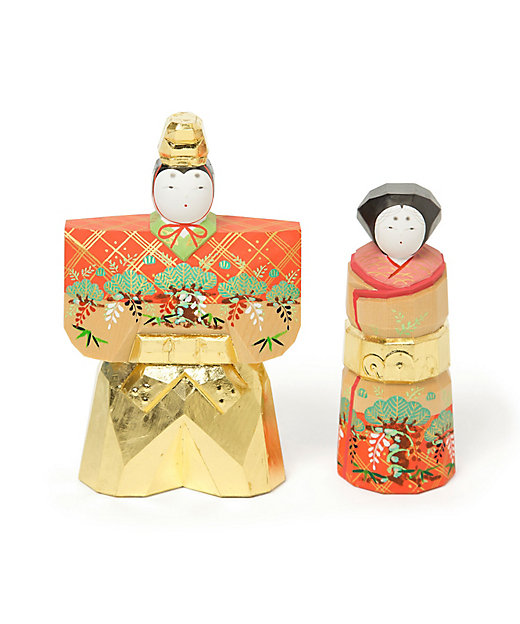 送料無料】奈良一刀彫 鐵山作 立雛4．5号（三越） | 鐵山/テツザン