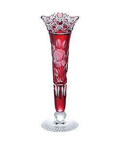 色被せ一輪挿し「マイセンフラワー」 レッド | MEISSENER BLEIKRISTALL