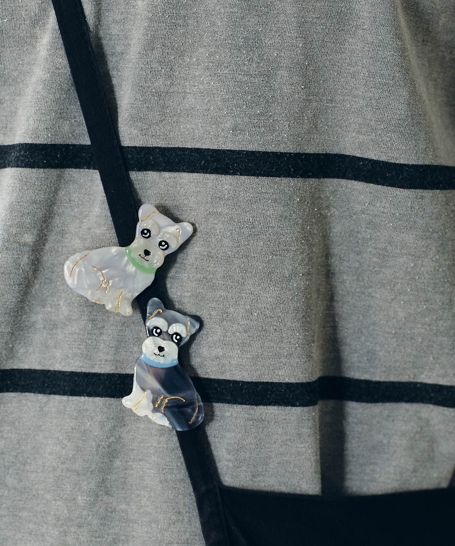 ミニチュアシュナウザーヘアピンセット