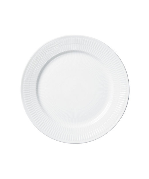 ホワイトフルーテッド プレート22cm | ROYAL COPENHAGEN/ロイヤル