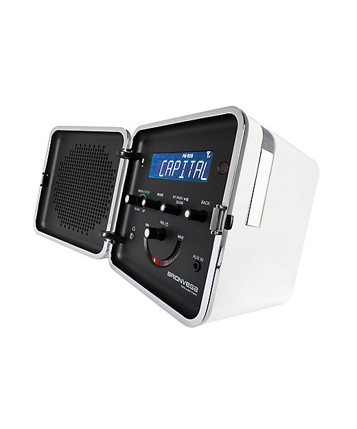 BRIONVEGA radio．cubo White Snow