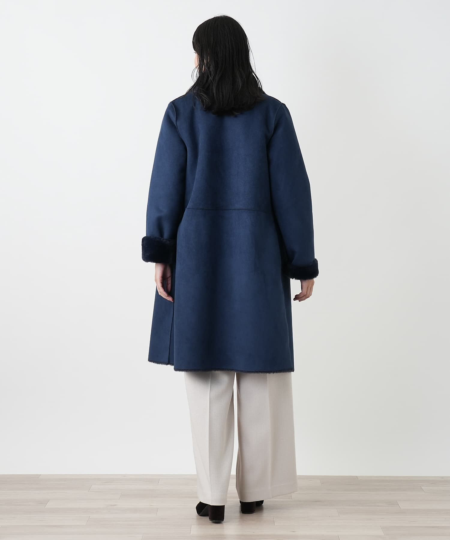 スタンドカラーコート【Leilian WHITE LABEL