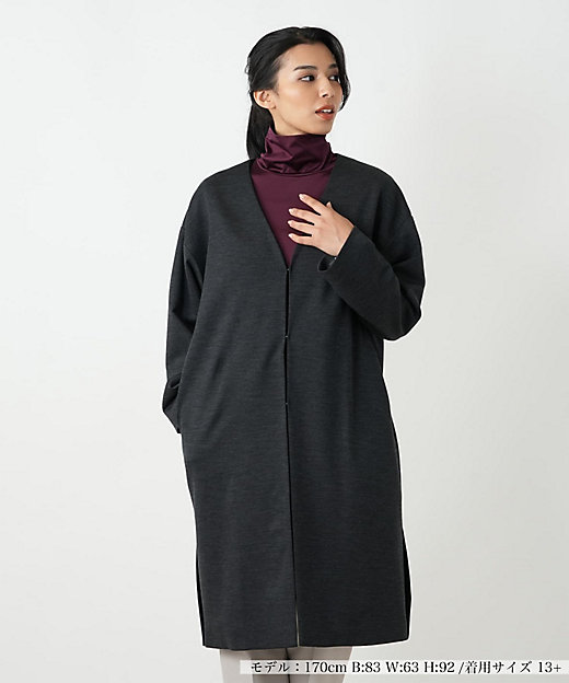 ニットコート | Leilian plus house (Women/大きいサイズ)/レリアン