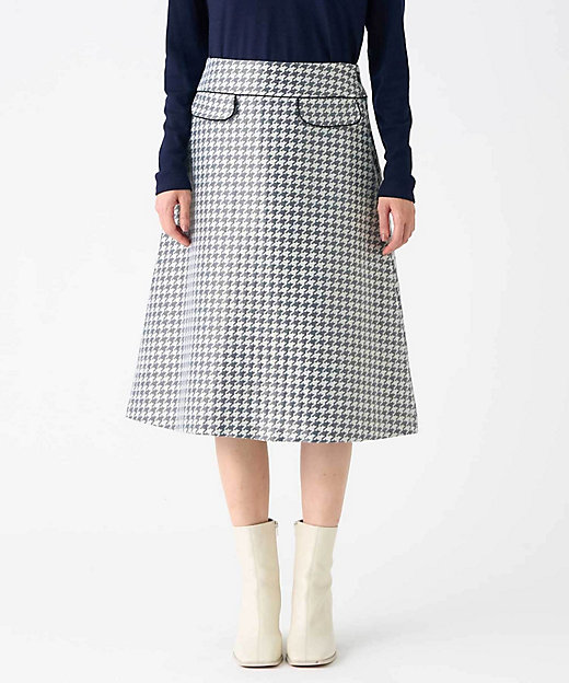 千鳥格子スカート | LANVIN COLLECTION (Women)/ランバンコレクション
