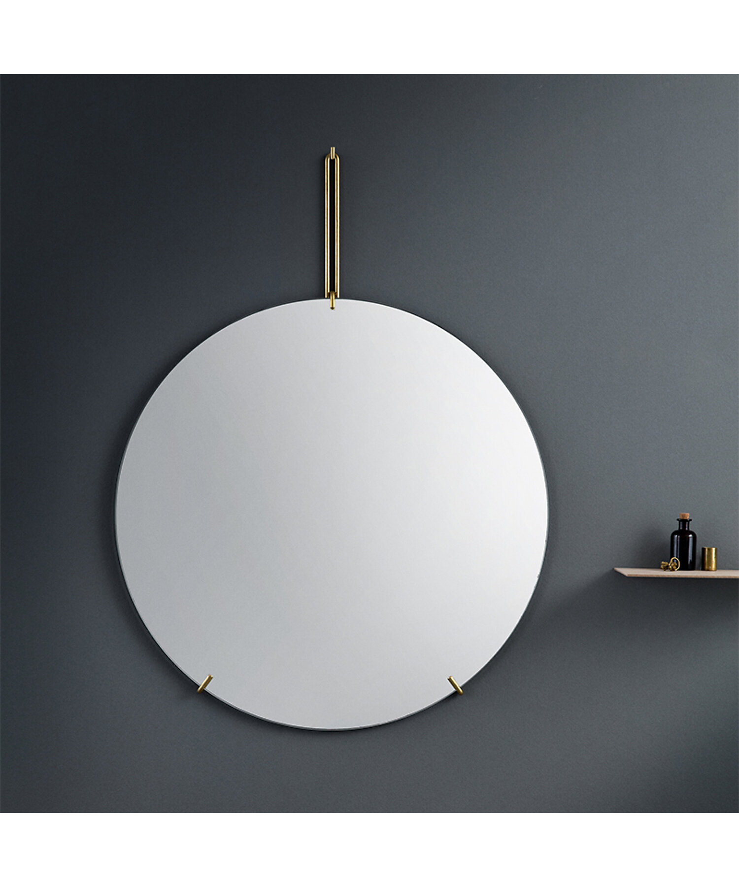 ウォールミラー 30CM ブラス（50076109） | MOEBE/ムーベ