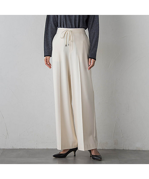 大きいサイズ】エクセレントウォーム裏起毛ワイドパンツ | la.f