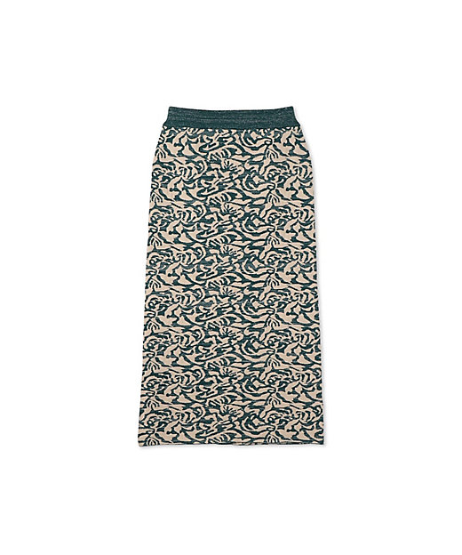 WEB限定】ダマスク柄ニットスカート≪洗濯機で洗える≫ | Droite