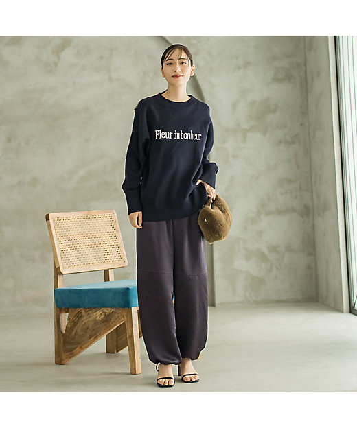 WEB限定】ロゴニット≪手洗い可能≫ | Droite lautreamont (Women