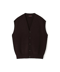 コットン／リネン フェアアイル Vネックベスト Made in U．K