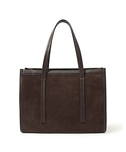 TOMORROWLAND シュリンクレザー×スウェードコンビ トート