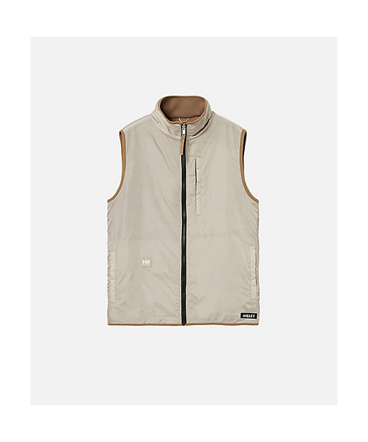 シェルパフリース リバーシブルベスト ／ スタンドジップフリース