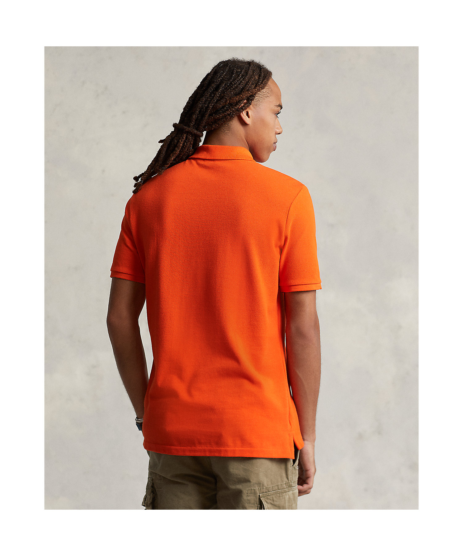 カスタム スリム フィット メッシュ ポロ シャツ