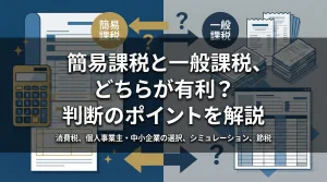 簡易課税と一般課税、どちらが有利？判断のポイントを解説