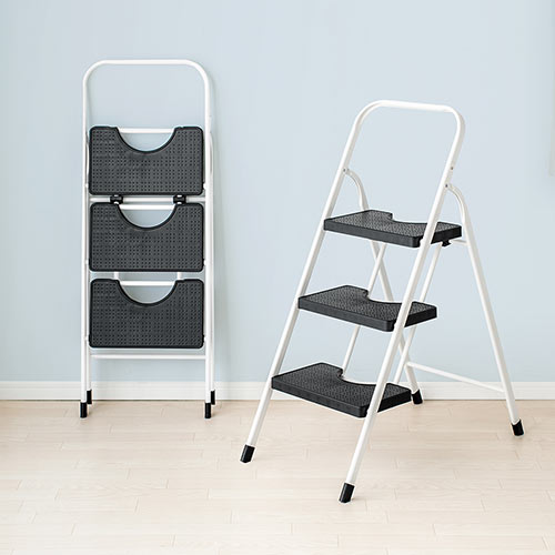 踏み台 折りたたみ式 3段 ステップ台 ブラック YK-KYA3【イス王国】