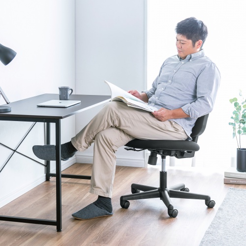 高耐荷重オフィスチェア 耐荷重150kg シンクロロッキング ブラック SNC