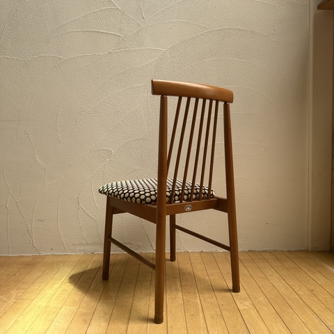 usedリメイクチェア ダイニングチェア 松田家具 ドット柄 | オリジナル
