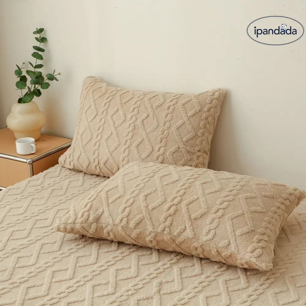 フリース ベッドシーツ 3点セット マットレスカバー コーラルフリース