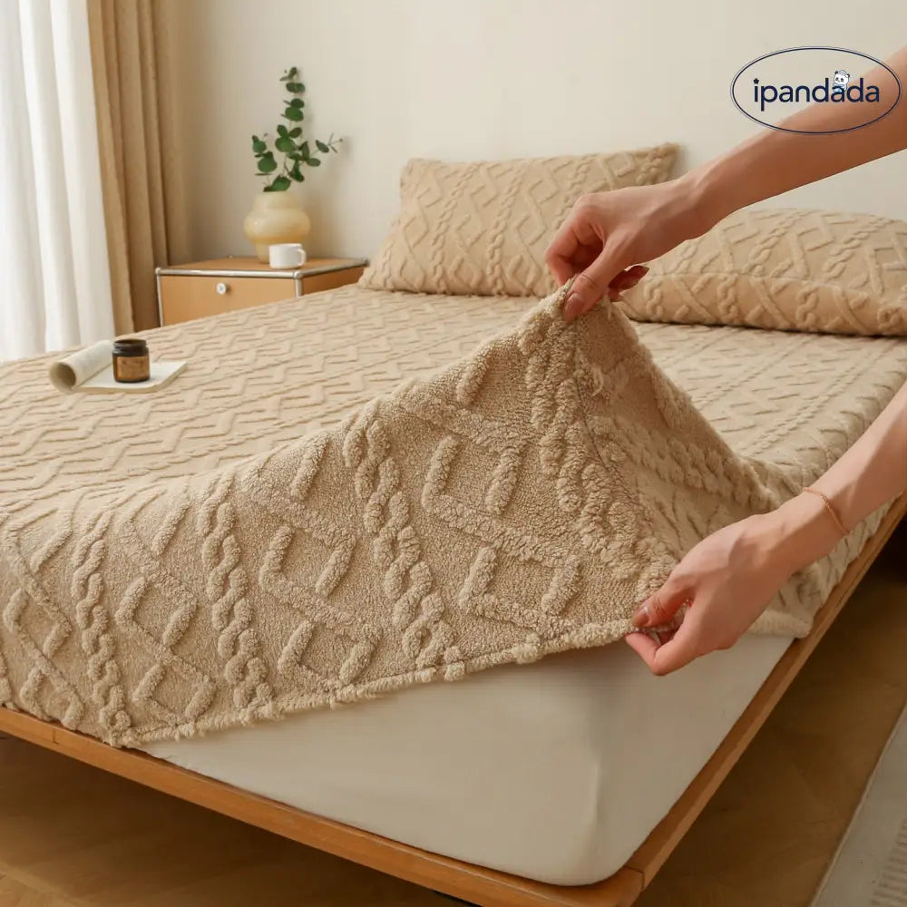 フリース ベッドシーツ 3点セット マットレスカバー コーラルフリース